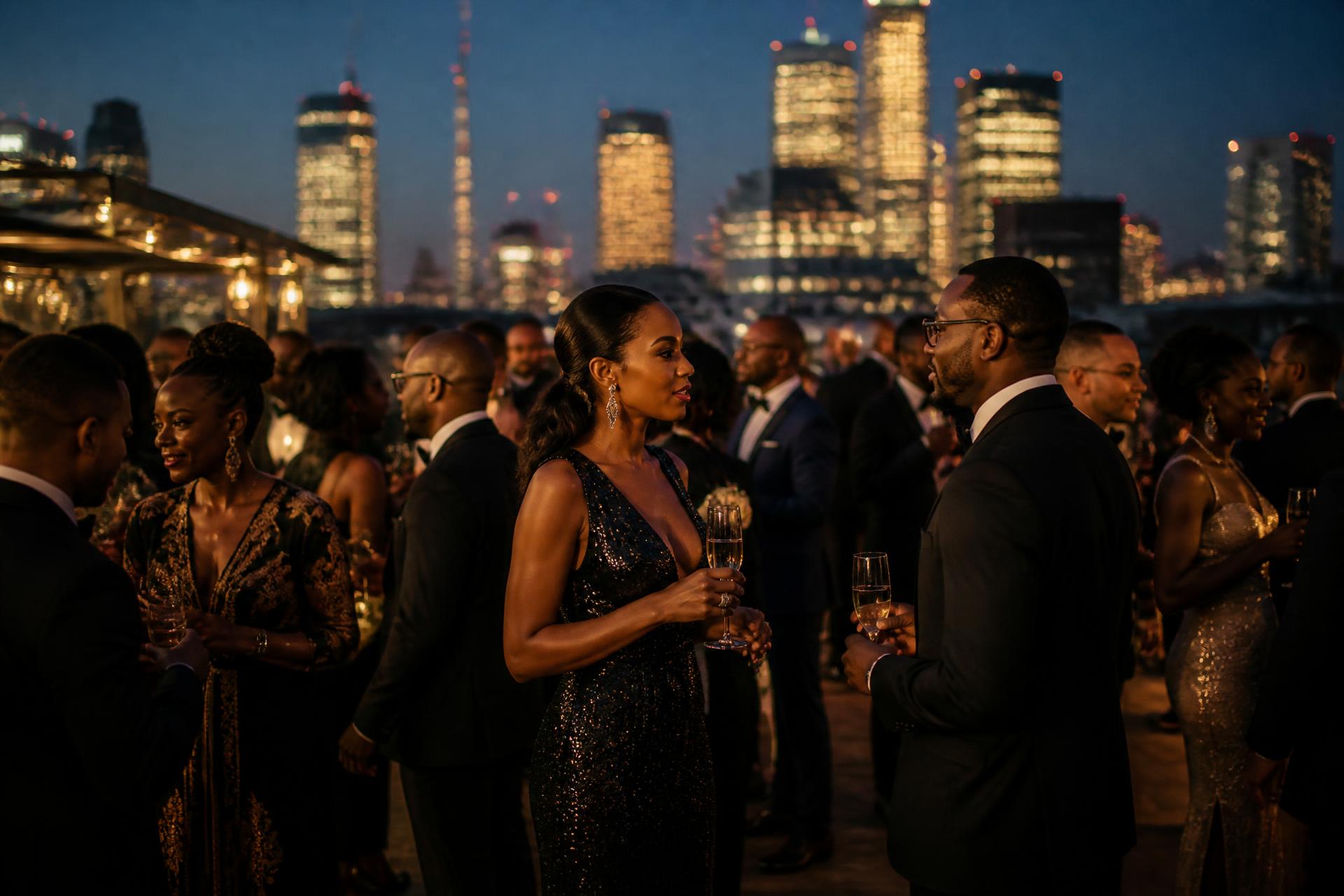 Guests at a premium Akosua Konceptz evening event in London